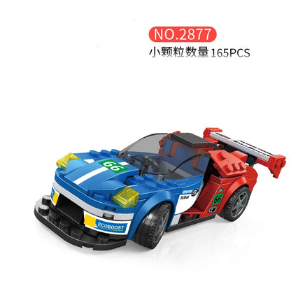 Racing Car City Speed Champions Sports Model Building Blocks DIY Bricks MOC Toy Classic Rally Super Racers Vehicle f1 technique