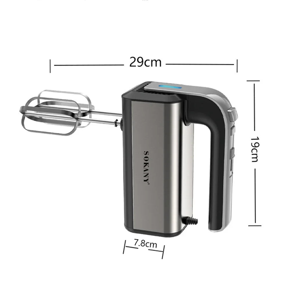 800W High Power Electric Food Mixer Dough Blender Egg Beater Spiral Whisk Cream Mixer For Household Kitchen Cooking Tools