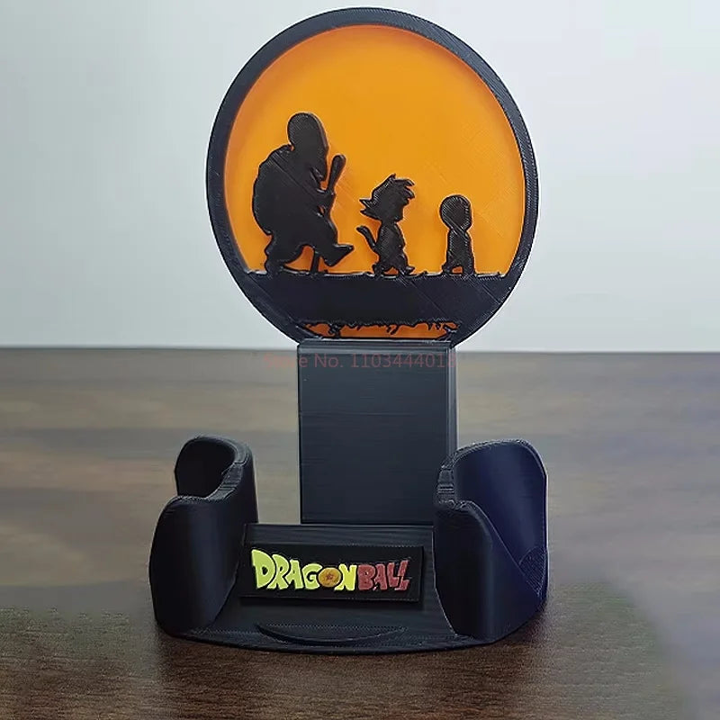 Anime Dragon Ball Z Figure Goku Ps5 Game Controller Stand Creative Headphones Bracket Desktop Ornaments Toy Gifts Handle Bracket