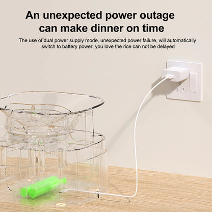 4L Automatic Smart Pet Feeder for Cats & Dogs Single/Dual Bowls Optional Stainless Steel Bowl Key/Wifi App Control