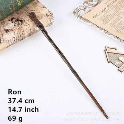 36 Styles Harry Magic Wand Resin Material Built in Steel Core Dumbledore Staff Cosplay Voldemort Props Christmas Gift Kid