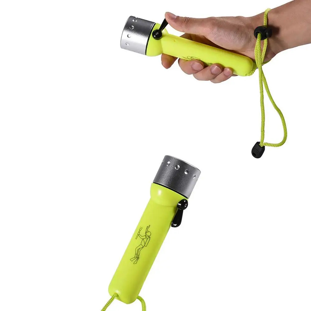 Underwater Flashlight Submarine Lights Batteried Dive Torch Snorkeling Light Underwater TPC-7 Waterproof LED Submersible Safety