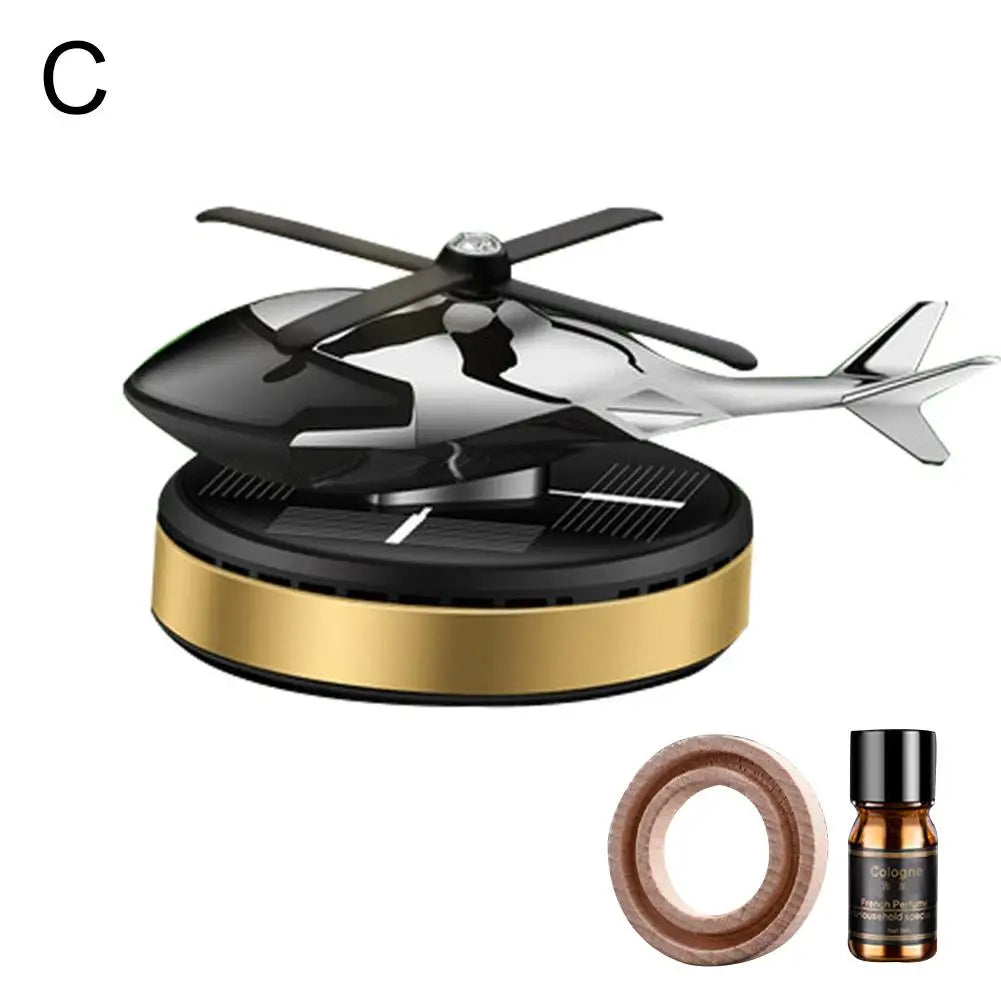 Solar Car Air Freshener Helicopter Propeller Fragrance Decor Flavoring Supplies Accessories Original Perfume Diffuser Inter X0L1
