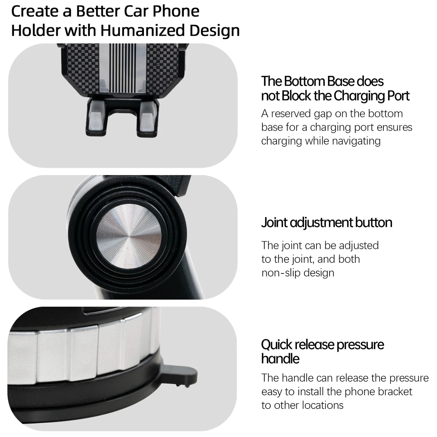 360° Universal Cell Phone Holder GPS PDA For Car Dashboard & Windshield Mount Stand Suction Car Trunk RV Desk Stand Accessories
