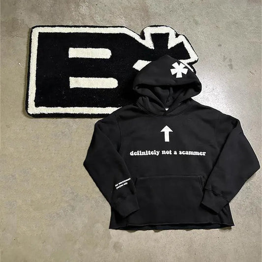 Sweat à capuche Y2K pour femme et homme, style streetwear, hip-hop, imprimé graphique, surdimensionné, style Harajuku, veste gothique, manteaux, vêtements