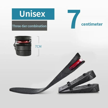 1Pair Height Increase Insole for Feet 3cm 5cm 7cm 9cm Variable Height Shoes Insoles Men Women Air Shock Absorbing Shoe Pads