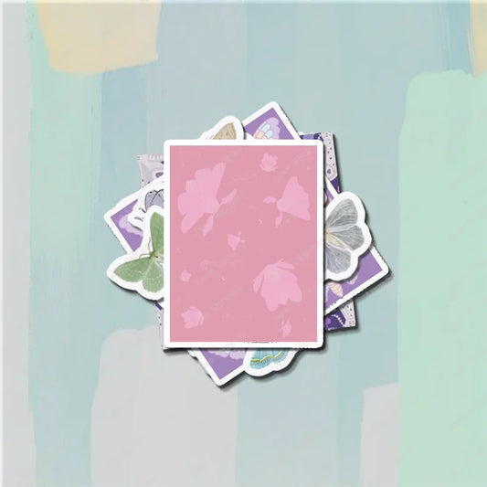 Pastel Moths 5PCS Stickers for Living Room Bumper Anime Cute Kid Car Art Print Window Home Decor