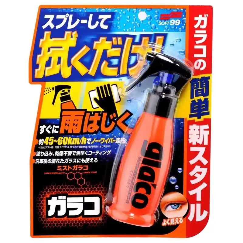 100ml Soft99 GLACO Car Windshield Glass Water Rain Repellent Fine Mist Nozzle Glass Hydrophobic Coating Anti-rain Treatment