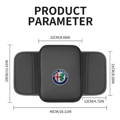 Car Armrest Box Pad Center Console Arm Rest Storage Pocket For Alfa Romeo Giulia Stelvio Giulietta 156 159 147 Mito Tonale Brera