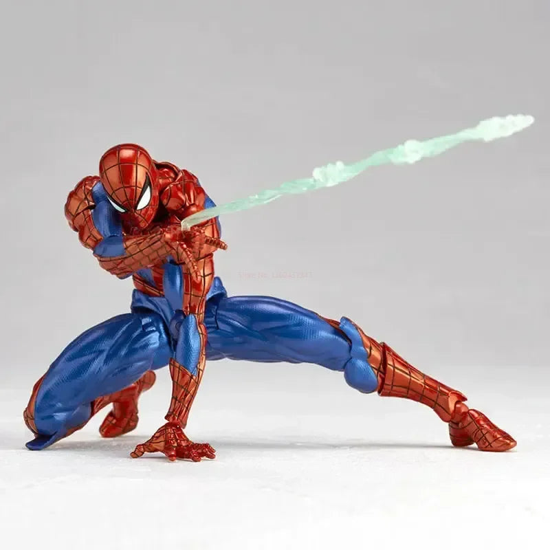 Figuras de acción de colección de anime de 16 cm de Kaiyodo Spider-Man 2.0 Revoltech Amazing Yamaguchi Mk4 Peter Parker, juguetes modelo de regalo