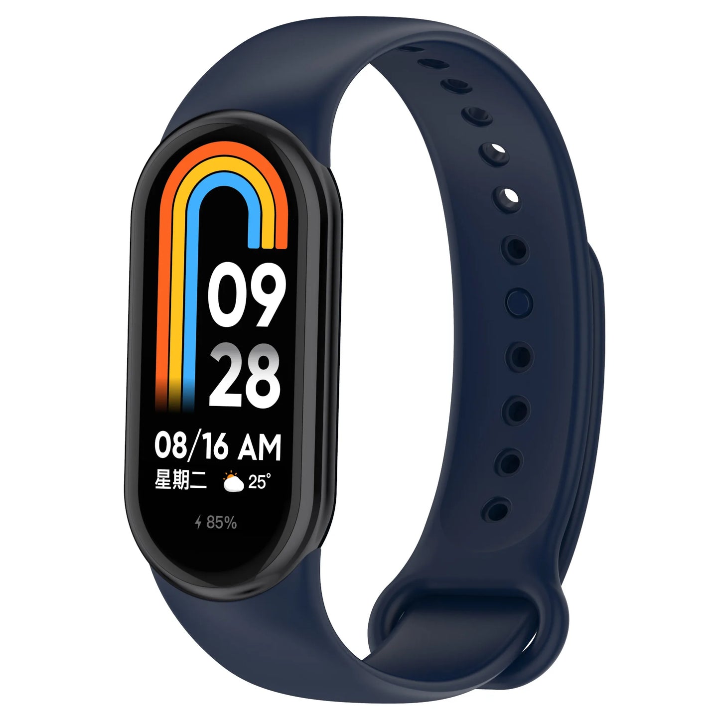 Silicone Strap For Xiaomi Smart Band 8 NFC Solid Bracelet Replacement Wristband Mi band 8 Waterproof Sport Watchband Accessories