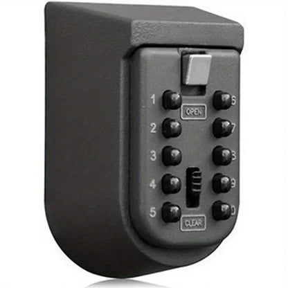 Password Key Box Wall-mounted Heavy-duty Metal Password Box Key Lock Box Outdoor Waterproof Storage Anti-theft Password Lock