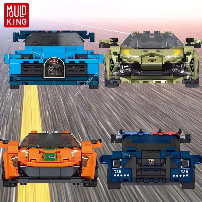 P1 Sian Roadblock Police Vehicle Vision GT Building Blocks for Adults MouldKing27001 27002 27003 27004 Model Kit Educational Toy