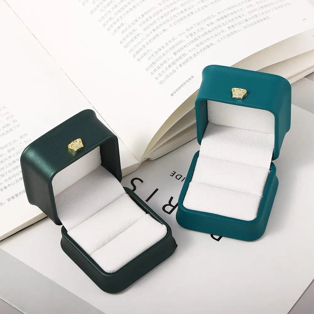 Package Case Wedding Ring Box Birthday Crown Buckle Storage Gift Box Lover Ring Box Storage Case Gift Boxes Jewelry Display