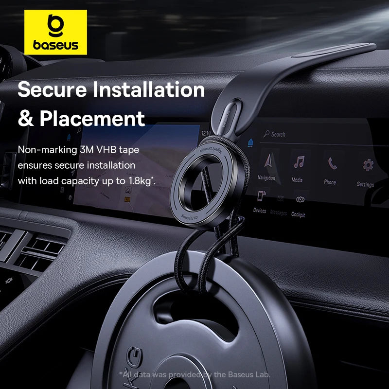 Support magnétique Baseus pour téléphone portable de voiture, support pliable pour iPhone 12 13 14 Pro Max pour Samsung S23