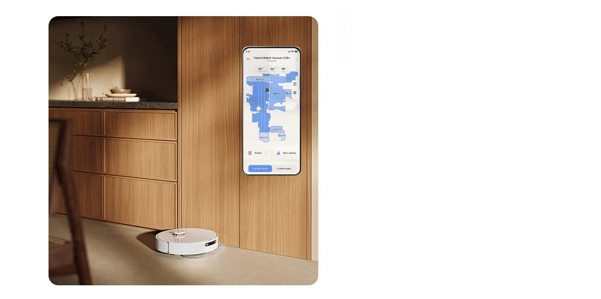 Aspiradora robot XIAOMI MIJIA M40, evitación de obstáculos de alta precisión, succión de 12 kPa, elevación de trapeador inteligente, navegación láser LDS