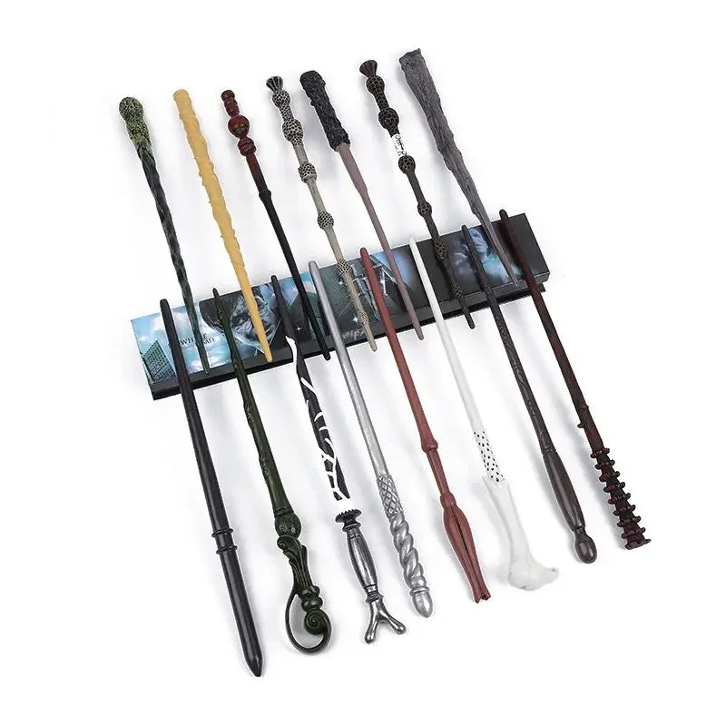 21styles Harry Magic Wand with Hot Stamping Ribbon Box Character Cards Resin Material Cosplay Hermione Prop Voldemort Potter Toy
