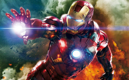 2024 New 1:1 Marvel Iron Man Mk5 Electric Helmet Multi-piece Opening And Closing Helmet Voice Control Eyes Model Adult Toy Gifts