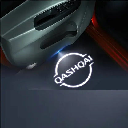 2PCS LED Laser Projector For Qashqai J10 J11 J12 2021 2022 2023 Nismo Car Door Lights Auto Signal Lamps Accessories