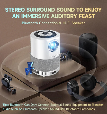 2024 New Products Portable Projector Mini Android Lcd 4K Smart Tvs HD 4K 1080P Home Theater Projector