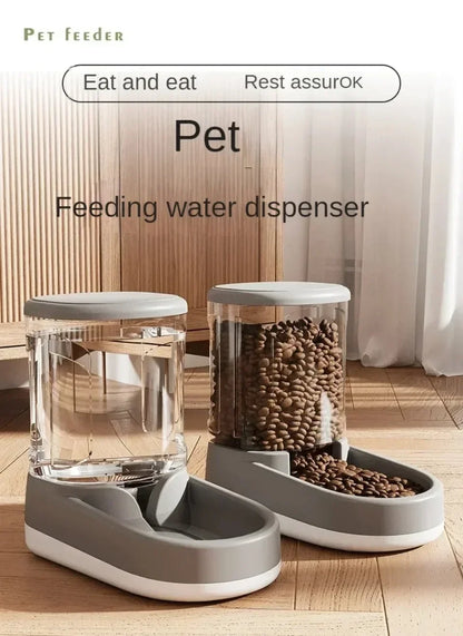 Pet Automatic Feeder Cat Food Bowl Things for Cats Puppy Bowl Feeding Watering Supplies Drinker Dog Food Storage Dispenser