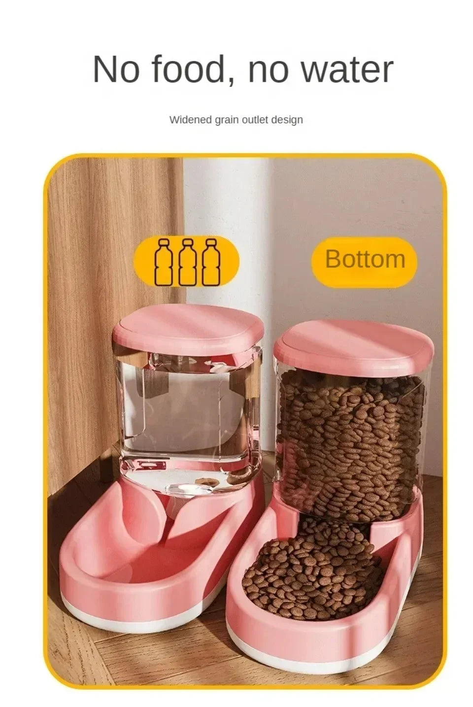 Pet Automatic Feeder Cat Food Bowl Things for Cats Puppy Bowl Feeding Watering Supplies Drinker Dog Food Storage Dispenser
