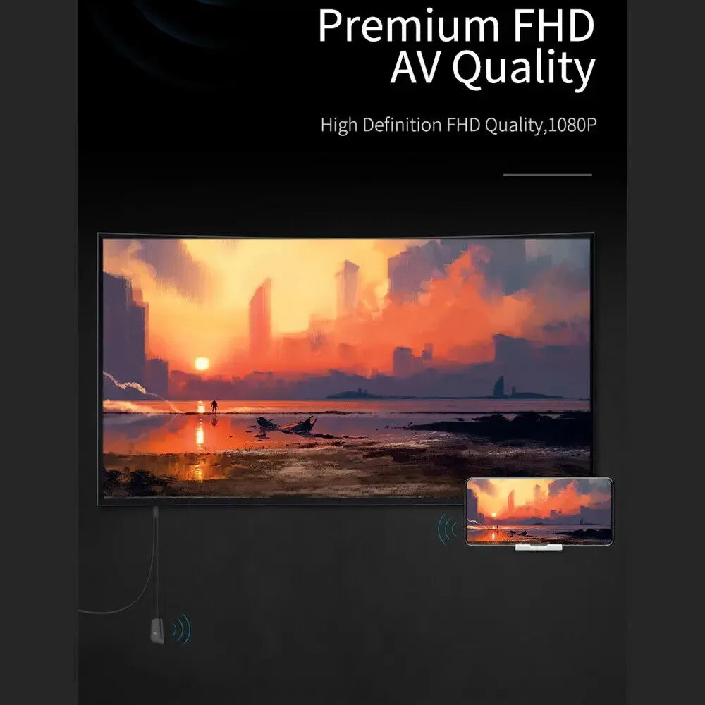 Dongle TV sans fil Wifi 1080P HDTV Projecteur Moniteur Miroir Écran Affichage Récepteur Adaptateur pour IOS Android Streaming Vidéo