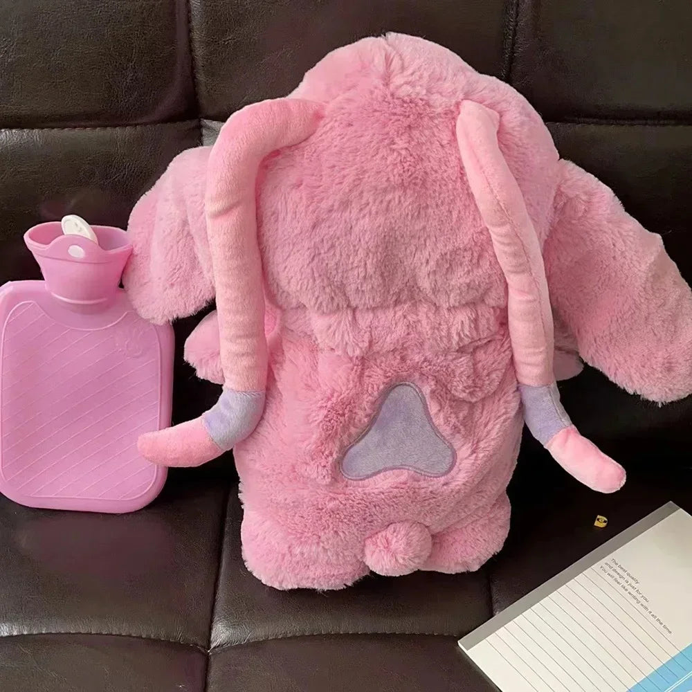 Original Disney Zoobies Hot Water Bag Warm Winter Plush Doll Plushie Lotso Stitch Doll 2-In-1 Useful Gift Toys For Children ﻿