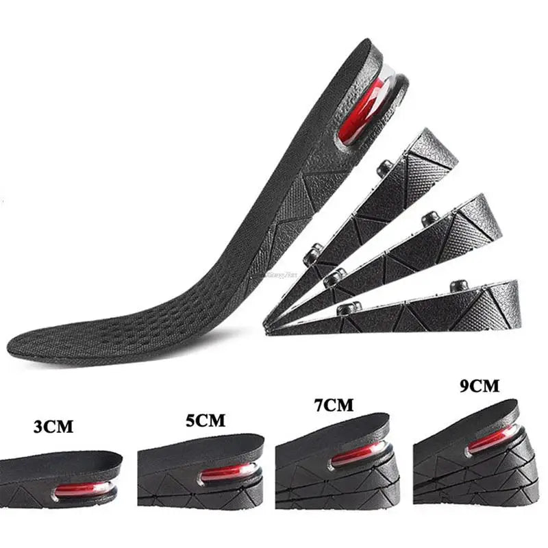 1Pair Height Increase Insole for Feet 3cm 5cm 7cm 9cm Variable Height Shoes Insoles Men Women Air Shock Absorbing Shoe Pads