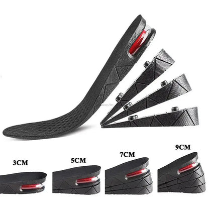 1Pair Height Increase Insole for Feet 3cm 5cm 7cm 9cm Variable Height Shoes Insoles Men Women Air Shock Absorbing Shoe Pads
