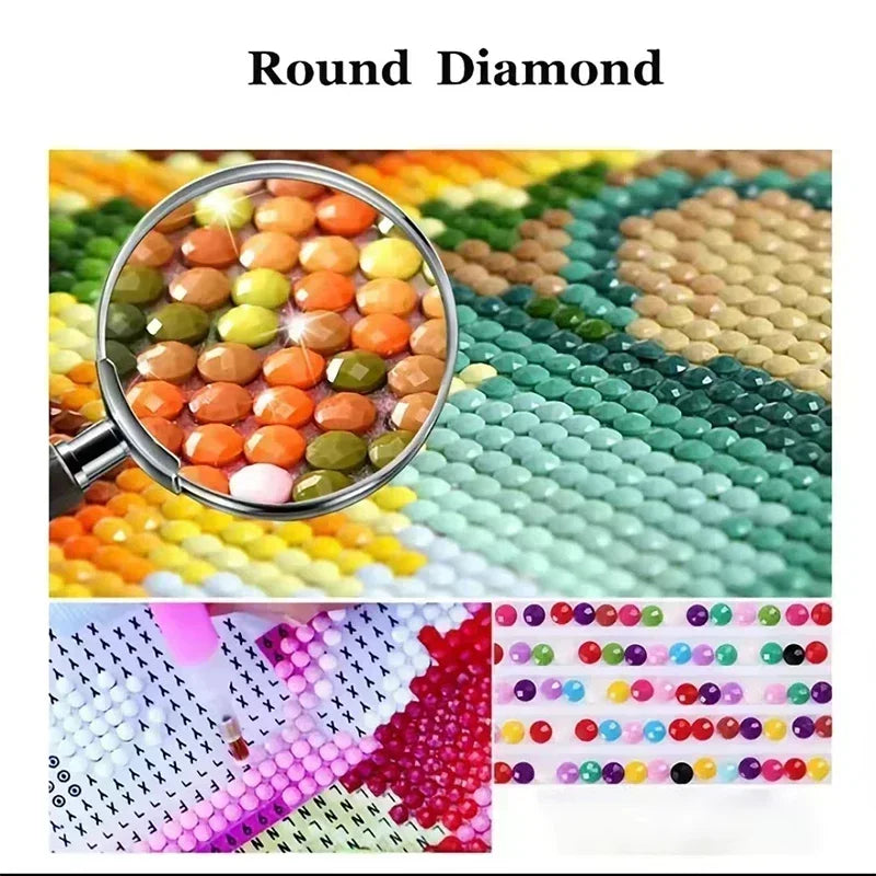 5D DIY Disney Princess Diamond Painting Beauty and Beast Cross Embroidery Landscape Castle Handmade Diamond Mosaic Art Gift
