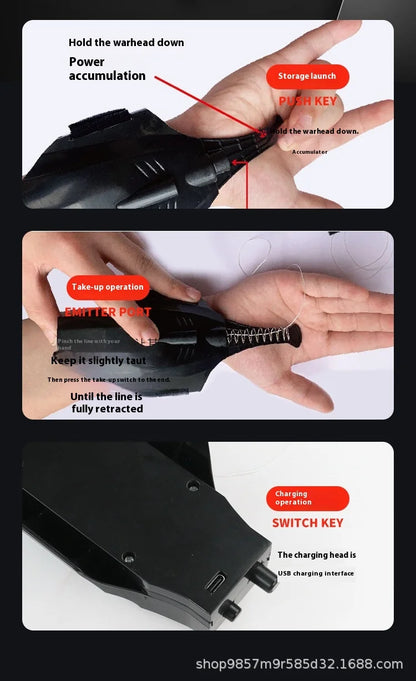2024 New Spider Man Web Shooters Wrist Launcher Shooters Hot Peter Parker Cosplay Props Shooting Device Toy Set Boy Toy Gift
