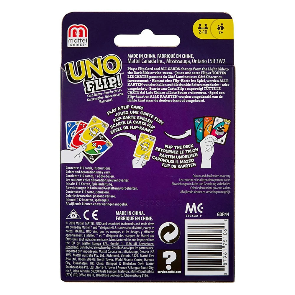 ONE FLIP! Board Games Playing Cards UNO Harry Narutos TOTORO Christmas Card Table Game for Children Adults Kid Birthday Gift Toy