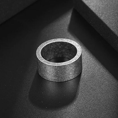 8mm Classic Customized Logo Men's Stainless Steel Personalized Vintage Men's Ring Wedding Party Commemorative Jewelry Gifts