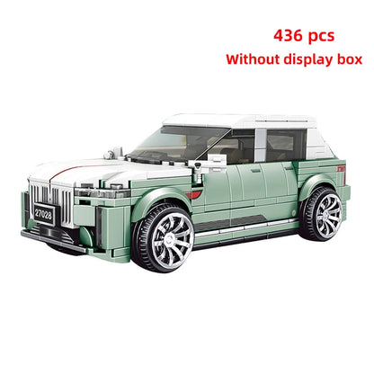 Technical Moc Car City Speed Champion Sports Car Racing Vehicle Building Blocks Brick Educational Construction Toys