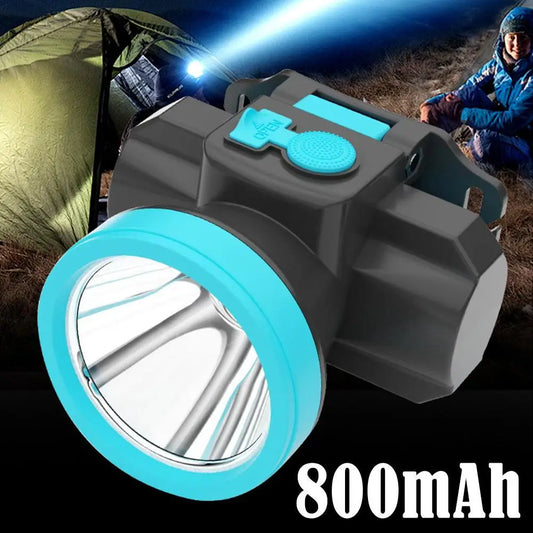 Portable Head Light LED Headlamp Rechargeable Head Torch Lamp Emergency Light Outdoor Camping Cycling Fishing Flashlight