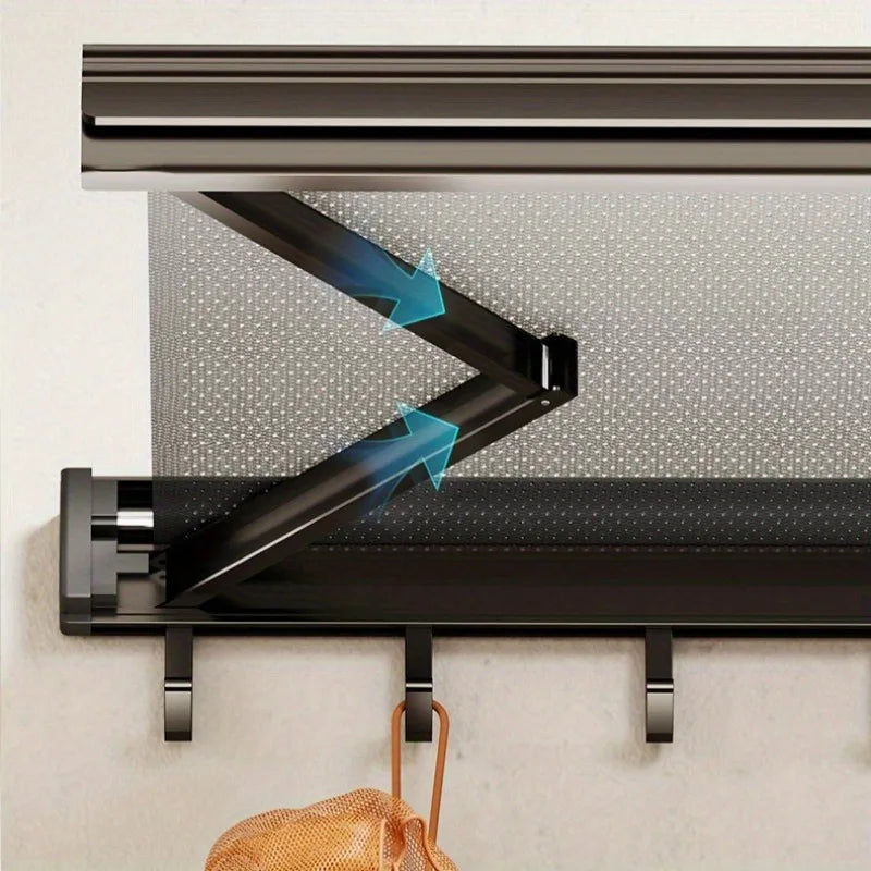 Balcony Drying Racks Foldable Multifunctional Stainless Steel Sock Drying Shelf Window Retractable Drying Clothes And Shoes Rack