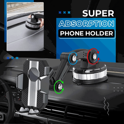 Super Adsorption Phone Holder universal Sucker Car Phone Holder Auto Windshield centre console suction cup car holder 360° Rotat