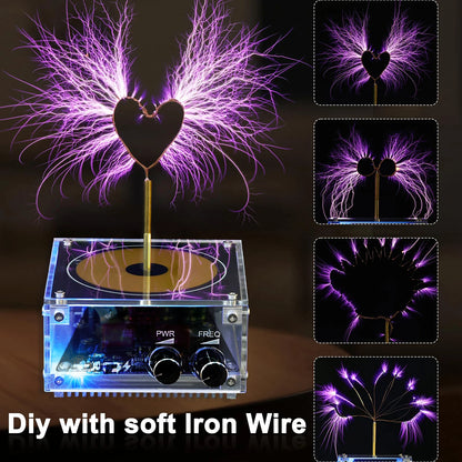 Tesla Coil Musical Speaker Artificial Lightning Bluetooth Music Tesla Coil Arc Plasma Wireless Transmission Experiment Model