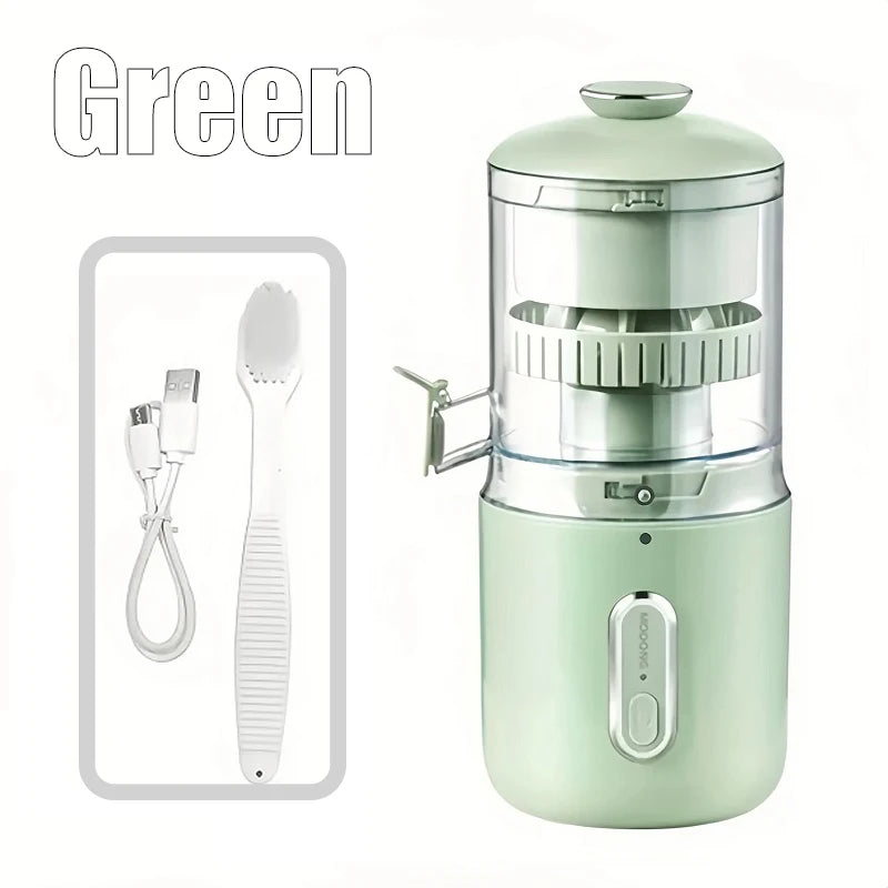 45W Electric Juicer 1500mAh Rechargeable Automatic Blender Fruit Squeezer  Portable Shakes Smoothie Fruit Separation Raw Juicer