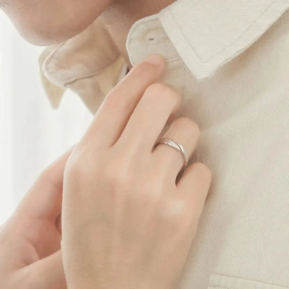 Simple Couple Ring Men and Women Adjustable Sun and Moon Ring Set Angel Demon Dragon Open Ring Niche Party Couple Gift Jewelry