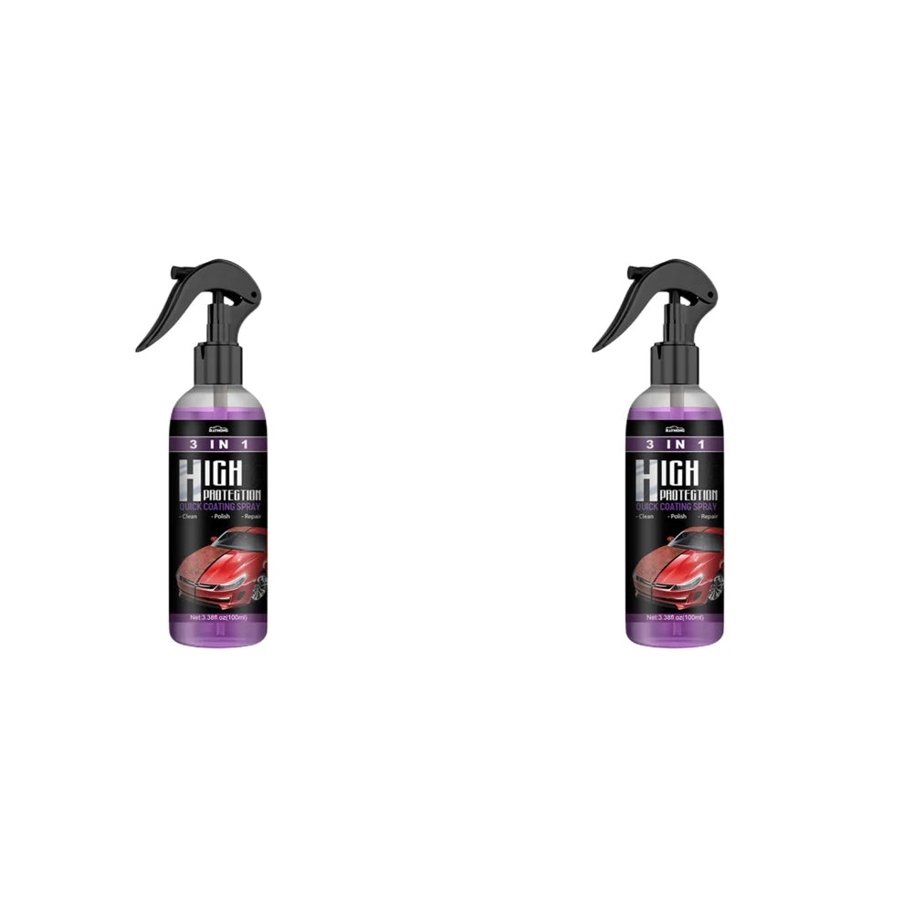 10-1PCS 3 In 1 Car Ceramic Coating Spray 100/30ML Car Nano Spray Hydrophobic Car Scratch Repair Body Hydrophobic Layer Auto Acce