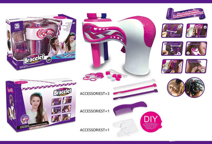 Trenzadora de cabello automática, máquina eléctrica para tejer cabello, bricolaje, rollo de tejido torcido, herramientas de peinado para trenzas torcidas, regalo para niña