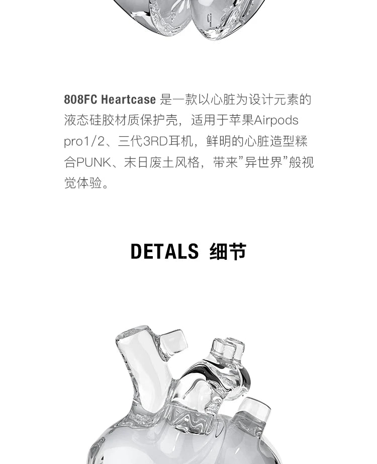 AirPods Earphone Case Silicone Wireless Earphone Protective Case Original AirPods Pro 1/2 Transparent Anti Drop Protective Cover