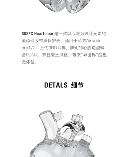 AirPods Earphone Case Silicone Wireless Earphone Protective Case Original AirPods Pro 1/2 Transparent Anti Drop Protective Cover