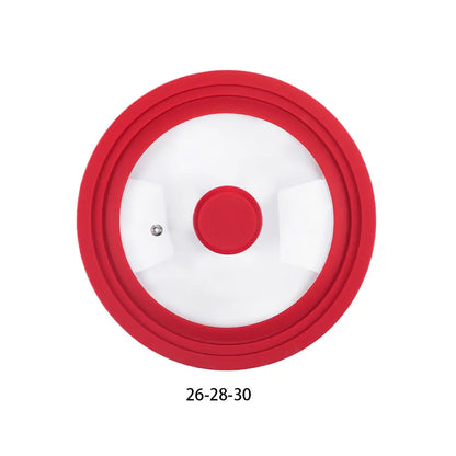 Transparent Glass Pot Lid Handle Anti Scalding Easy To Clean Kitchen Accessory Kitchen Pot Coverl