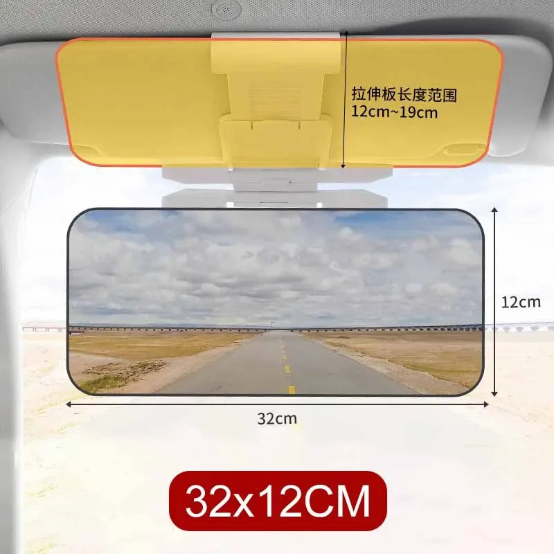 2 in 1 Car Sun Visor Goggle Night Vision Driving HD Anti Sunlight Dazzling Day Mirror Anti-UV Auto Interior Mirrors Sunshades