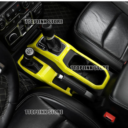 ABS Interior 4WD Gear Shift Panel/Gear Shift Panel Cover for Jeep Wrangler JL/for Jeep JT Gladiator 2018 Up Car Accessories