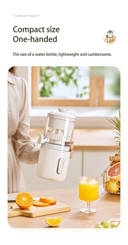 45W Electric Juicer 1500mAh Rechargeable Automatic Blender Fruit Squeezer  Portable Shakes Smoothie Fruit Separation Raw Juicer