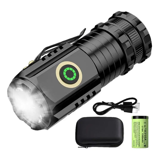 Portable Magnetic Flashlight LED Waterproof Magnetic Flashlight Aluminum Alloy Powerful Torch with P35 Lamp Beads